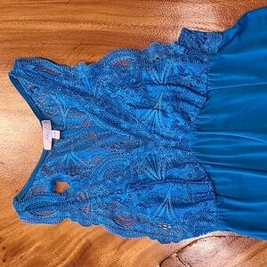Fleur't turquoise s/m chemise night gown